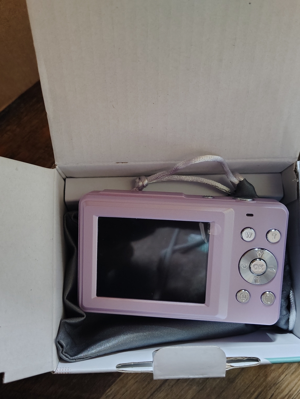 Compact Pink Digital Camera with LCD Screen